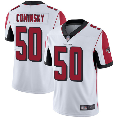 Atlanta Falcons Limited White Men John Cominsky Road Jersey NFL Football 50 Vapor Untouchable